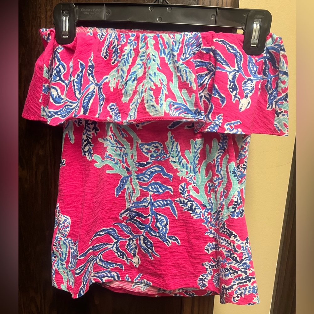 Lilly Pulitzer strapless top!